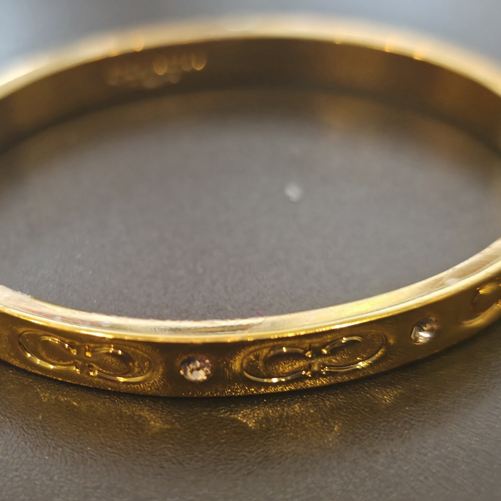 Coach Gold Bracelet with Purple Accents - Picture 2 of 2